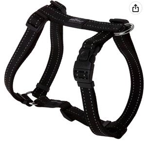 Hp: Rogz Utility Large 3/4" Fanbelt Adjustable Reflective Dog H-Harness -
